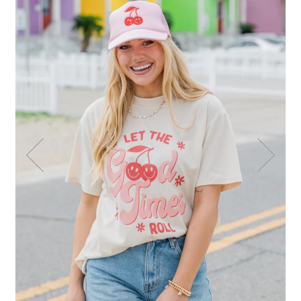 Pink Lily Cherries Tee